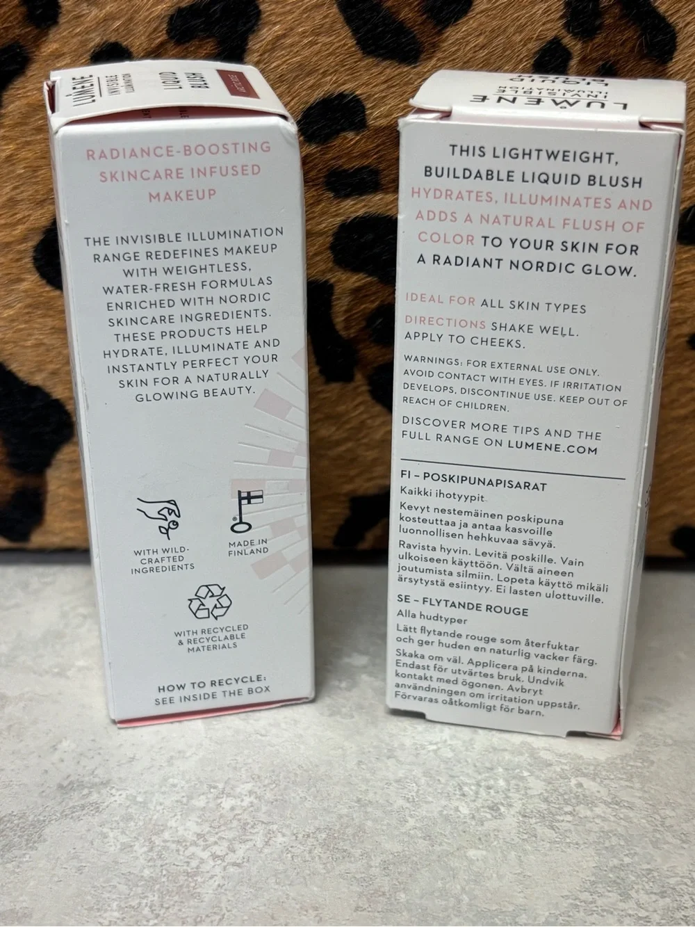 NEW Lumene Invisible Illumination Liquid Blush Duo | Arctic Rose & Frosty Petal